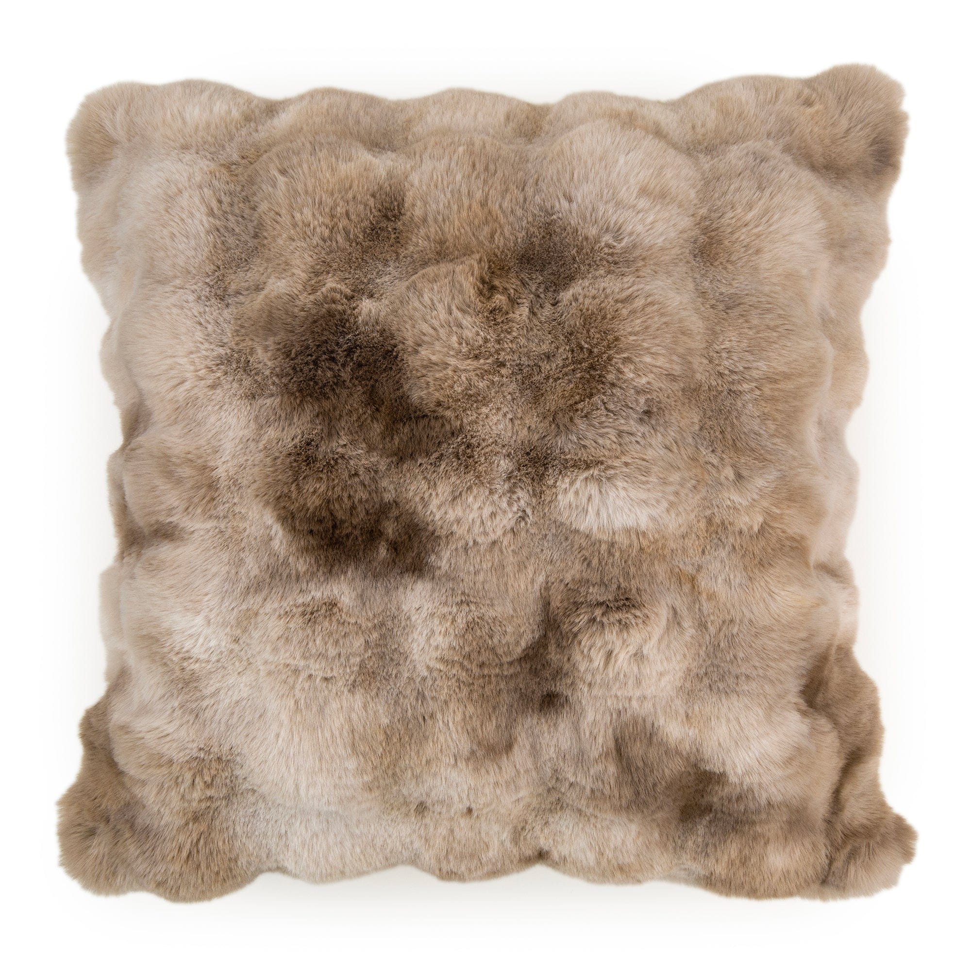 Fantasia Natural Faux Fur Cushion 50x50cm