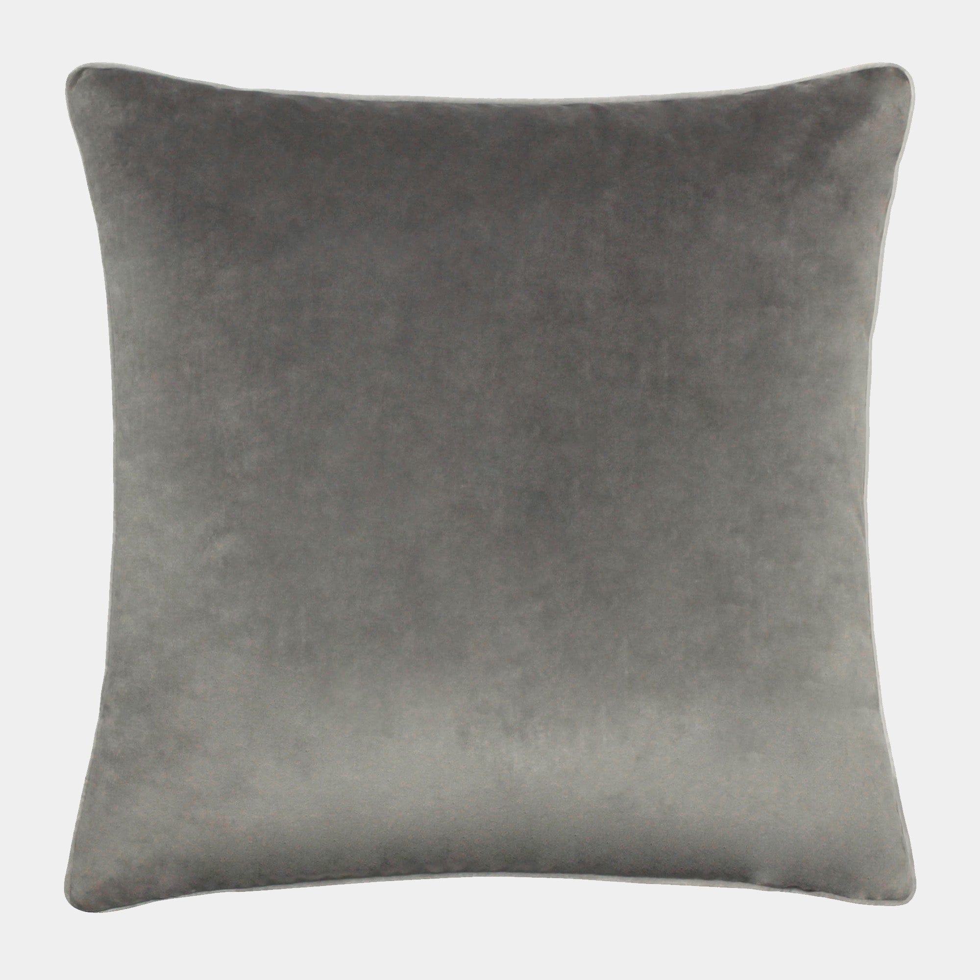 Charcoal velvet cushion best sale