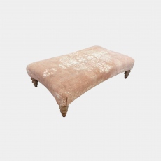 Tetrad Jacaranda - Curved Footstool In Fabric