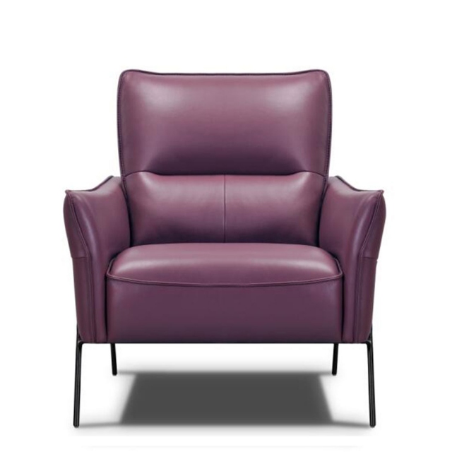 Accent Chair In Leather - Fiore