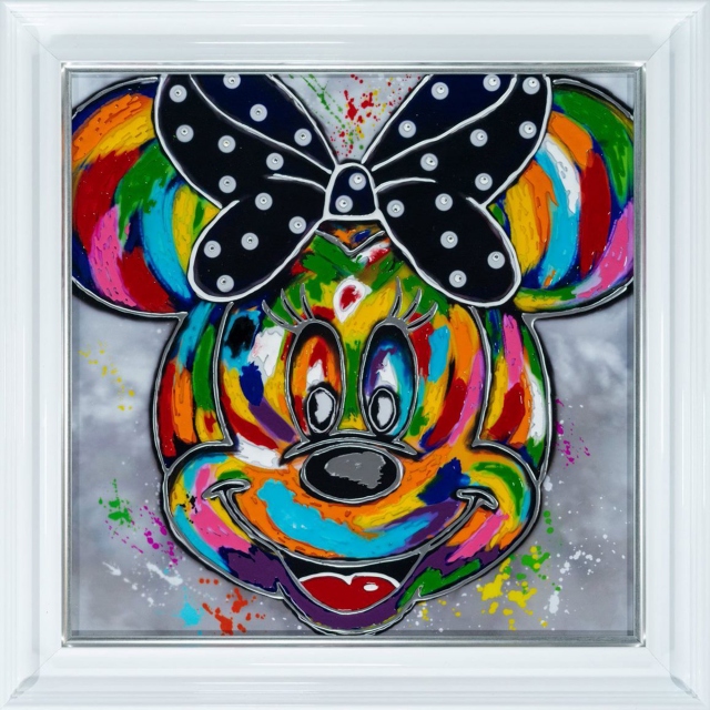 Glass Art - Minnie Mouse Small