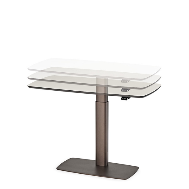 Adjustable Desk In Leather - Cattelan Italia Runner