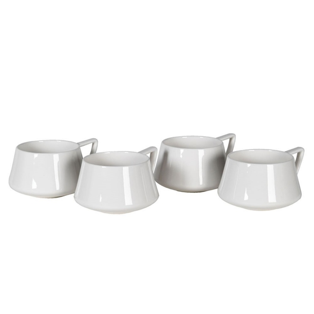 Barbary- Set of 4 White Cups