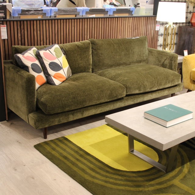 Large Sofa In Fabric - Item As Pictured - Orla Kiely Larch