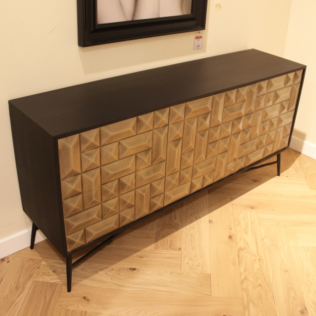 Sideboard With Silver Front - Item as Pictured - Serna