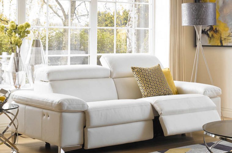 3 ways to style up your white leather sofa