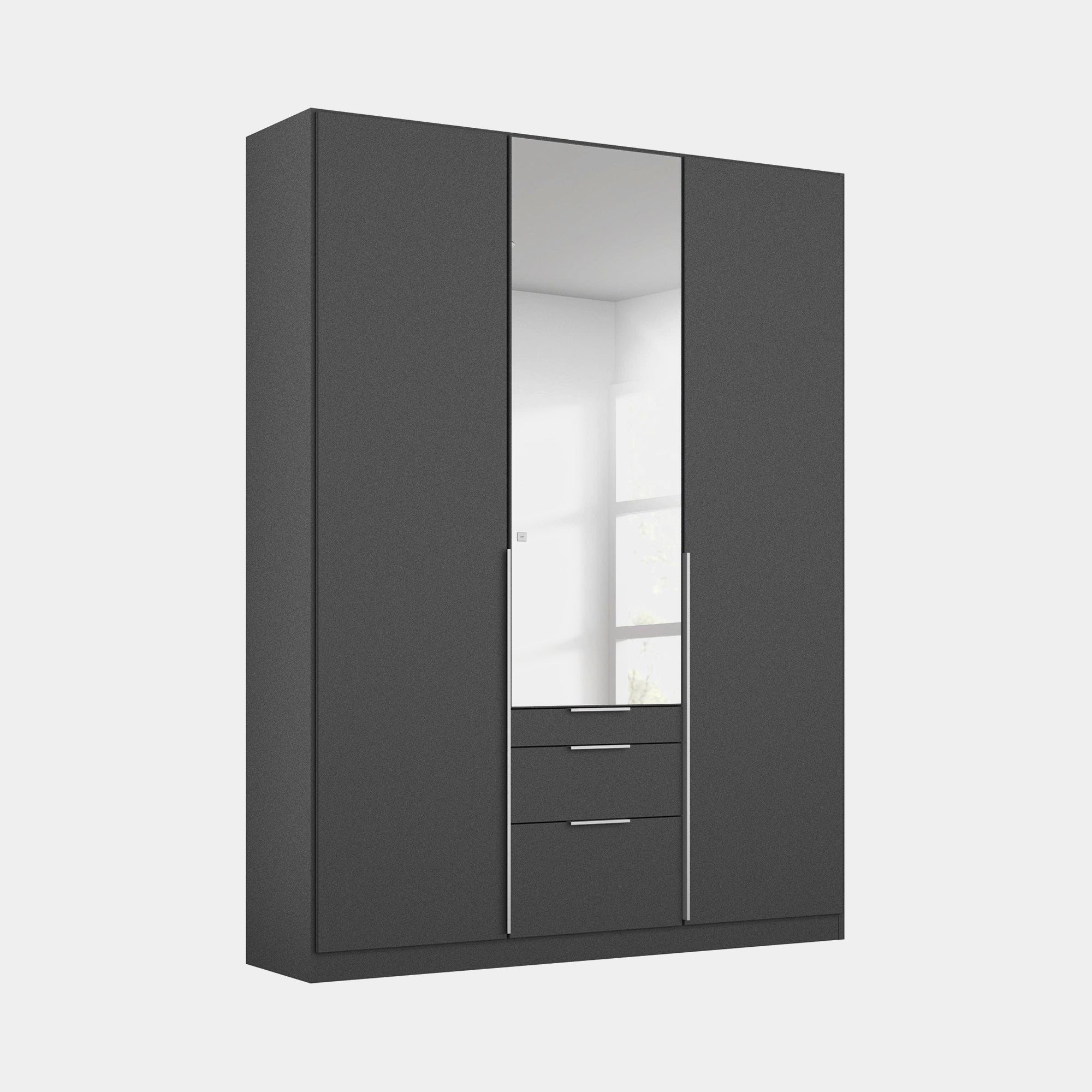 Atlanta - 91cm 2 Door/1Mirror/3 Drawer Robe