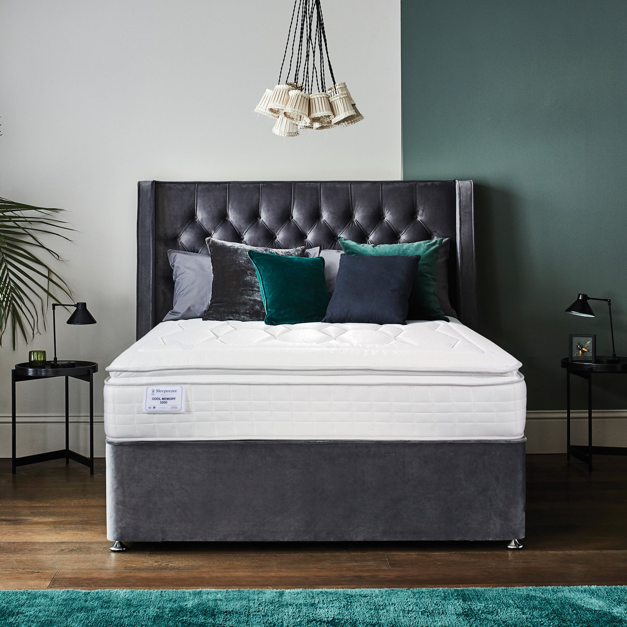 Cool Memory 3200 - Mattress & Base Set 120cm (Small Double) Non Drawer Standard