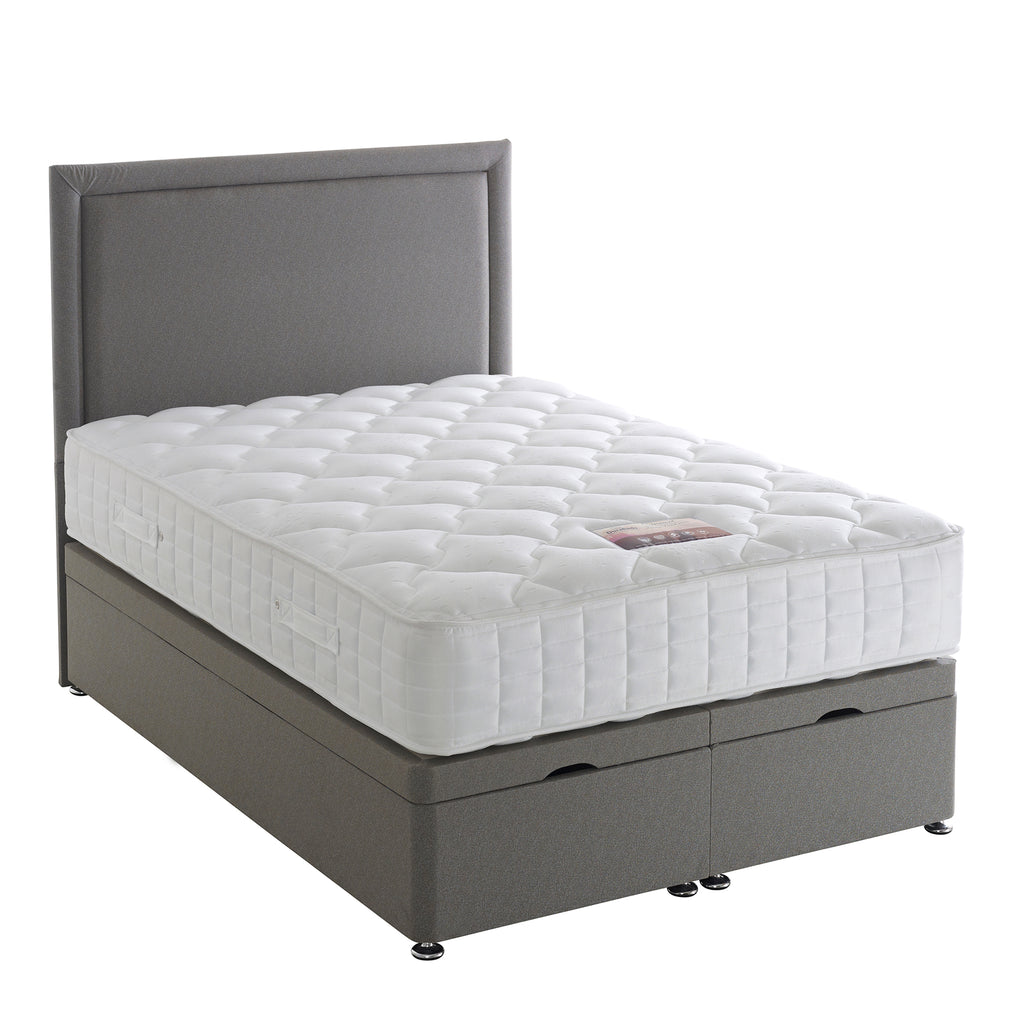 Comfort Deluxe 1000 - Divan Set Single (90cm) P/Top Non Drawer Divan Set With 24" Headboard