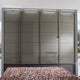 Hilton - 200cm Sliding-Door Wardrobe With 2 Glass Doors In Havana Finish