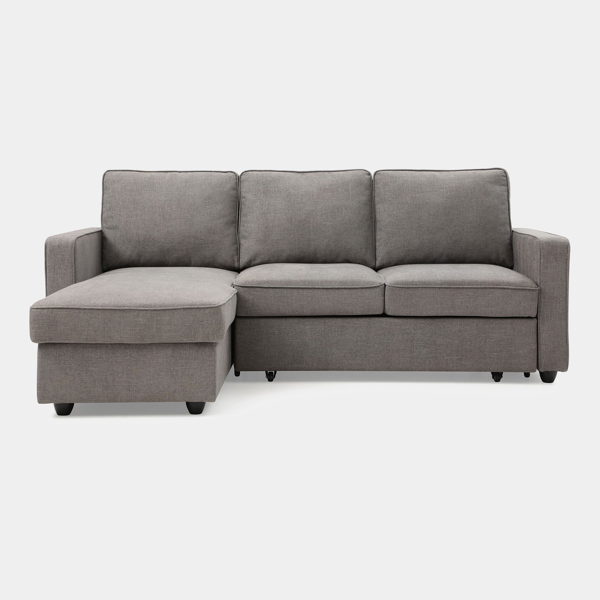 Maddox - Reversible Chaise Storage Sofabed In Fabric Grey