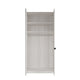 Florida - Mirrored Wardrobe 100cm 2 Door Hinged Robe (H216cm), Mirror Front