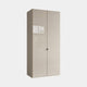 Florida - Wardrobe In Champagne Glass 100cm 2 Door Hinged Robe (H216cm), Champagne Glass Front