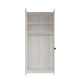 Florida - Wardrobe In Champagne Glass 100cm 2 Door Hinged Robe (H216cm), Champagne Glass Front