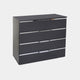 Omega - 94cm 4 Drawer Chest In Colour With Horizontal Trim 645T