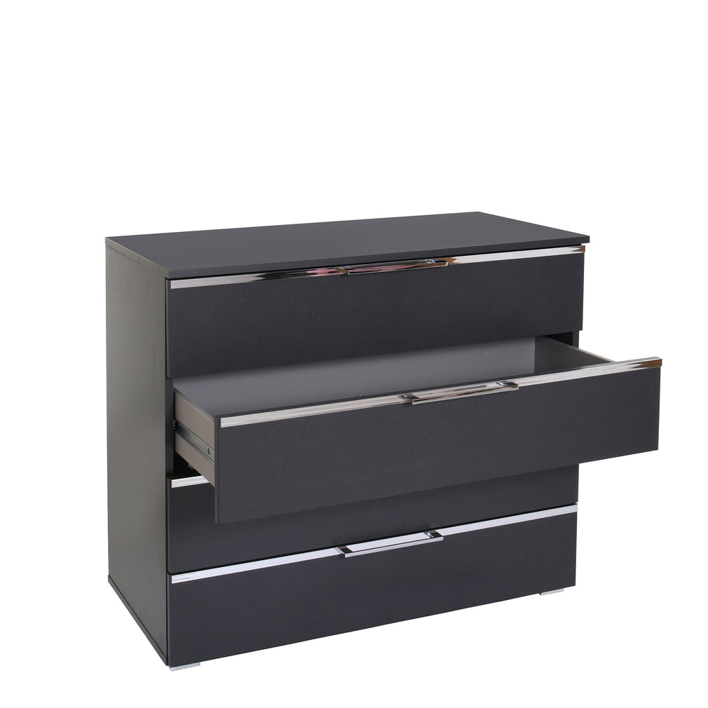 Omega - 94cm 4 Drawer Chest In Colour With Horizontal Trim 645T