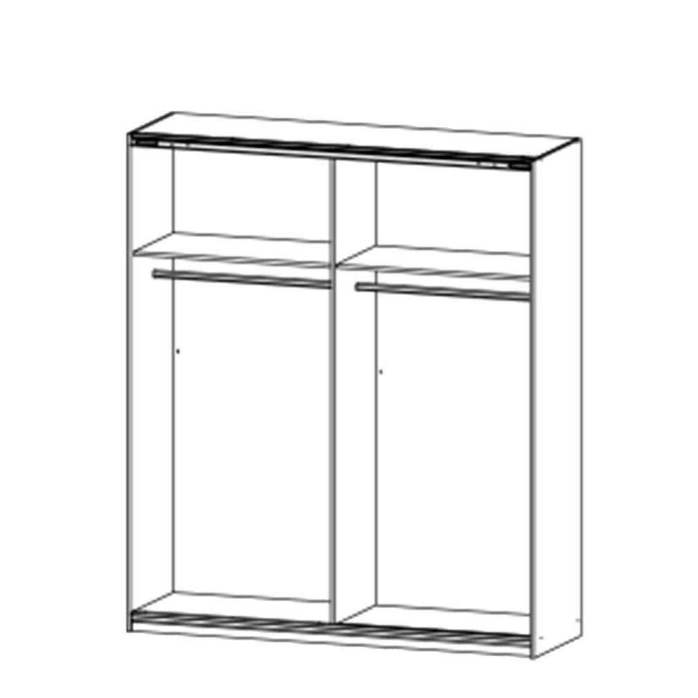181cm 2 Door Sliding Robe (Self Assembly Required)