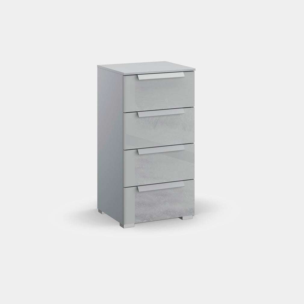 Santorini - 40cm 4 Drawer Chest With Colour Glass Front