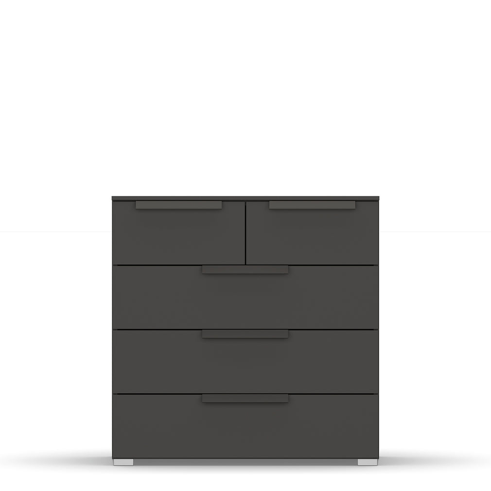 Santorini - 80cm 5 Drawer Chest With Colour Front