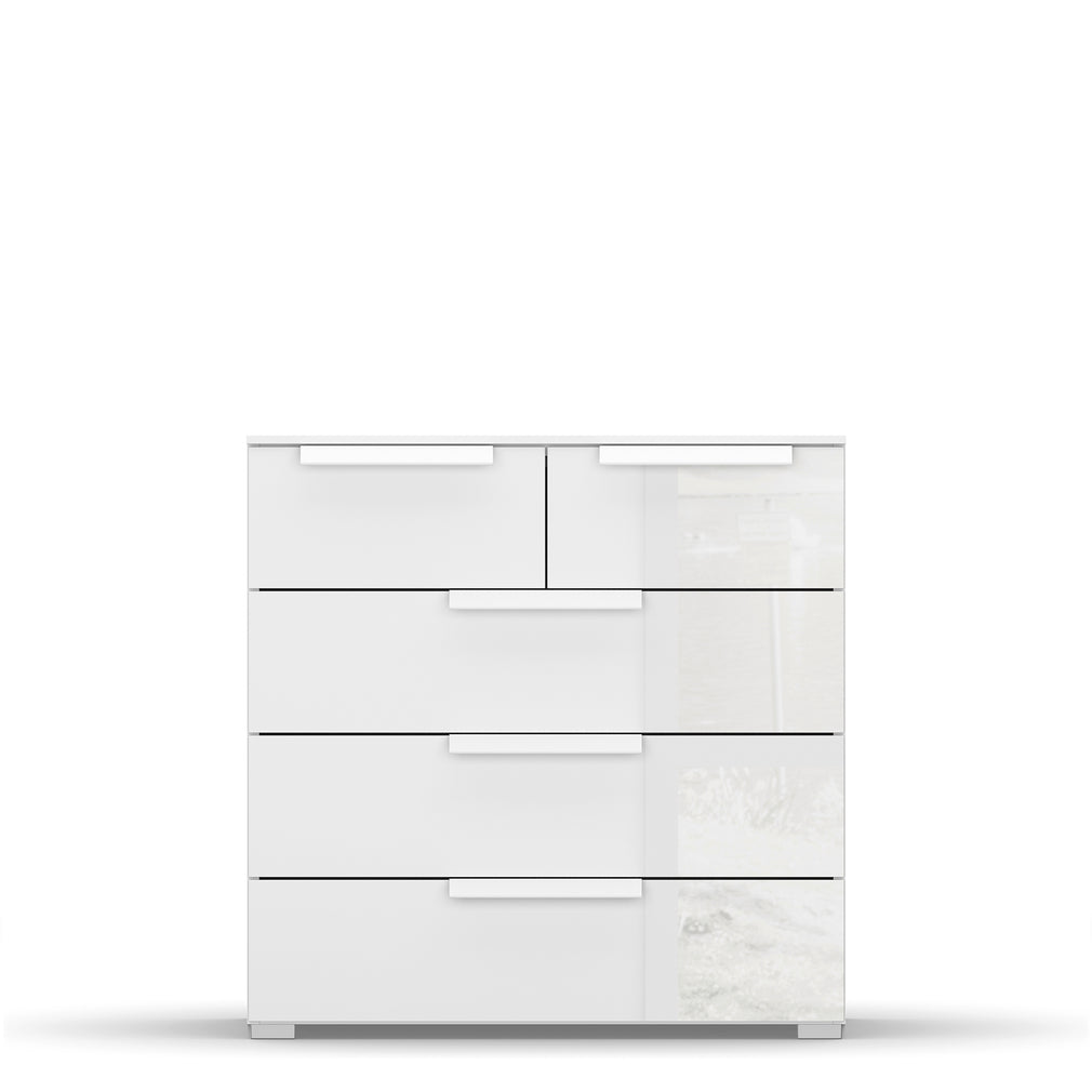 Santorini - 80cm 5 Drawer Chest With Colour Front