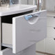 Stanford - Tall 2 Drawer Robe White High Gloss Fronts And Base