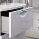 Stanford - Kneehole Dressing Table White High Gloss Fronts And Base