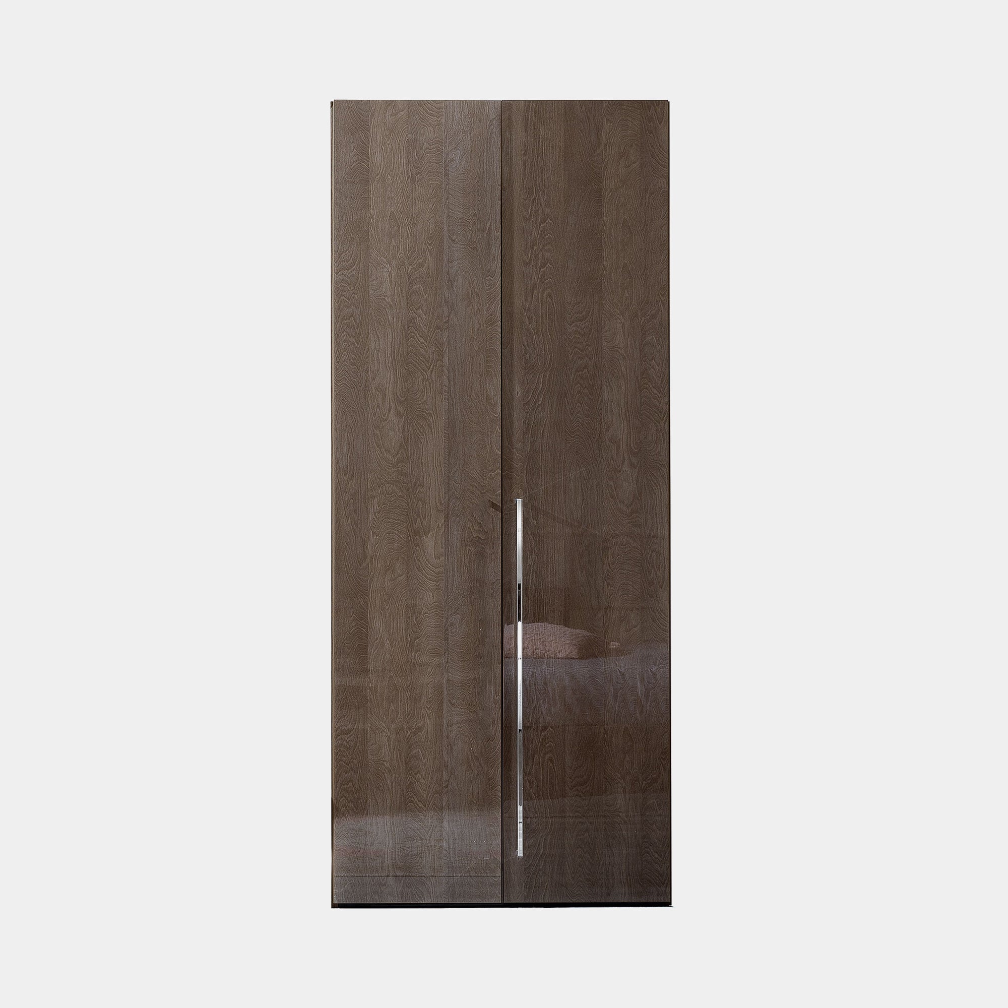 Treviso - Wardrobe 2 Wooden Doors Silver Grey