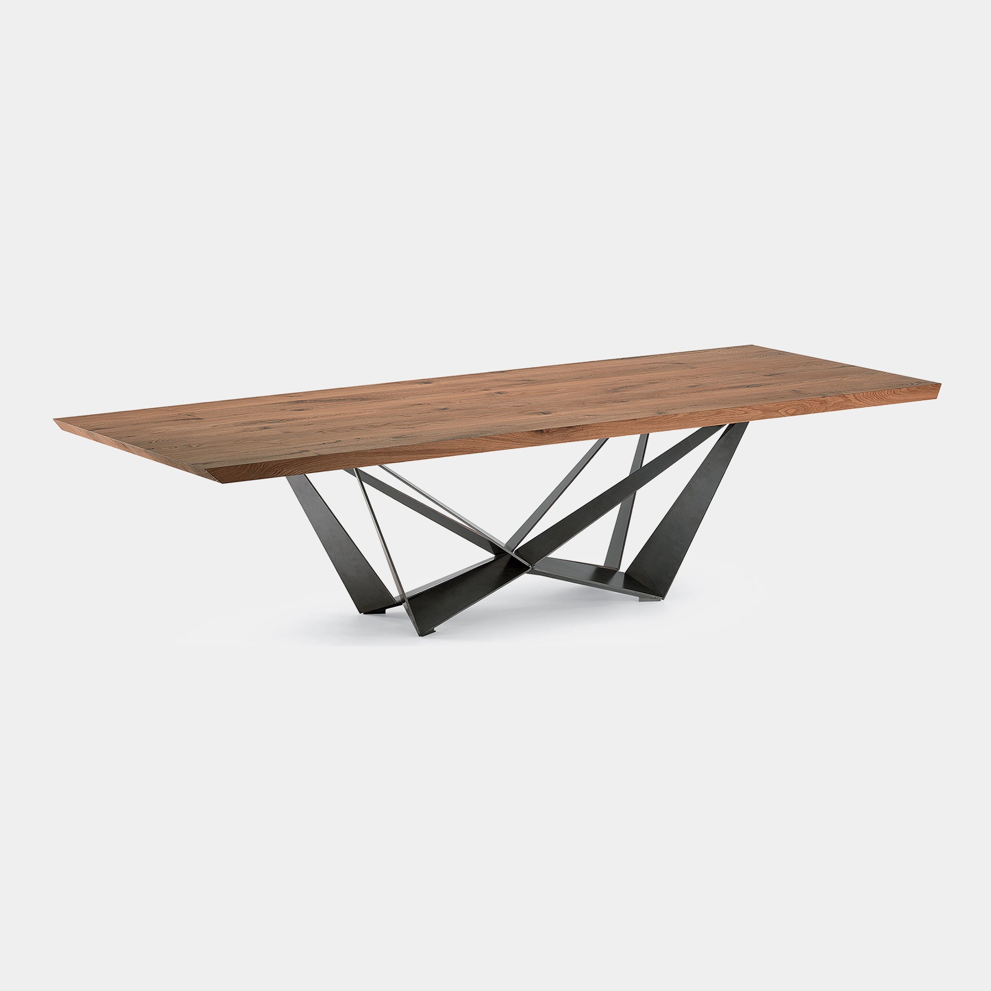 Cattelan Skorpio Wood - 200x100x75h Dining Table With Canaletto Walnut Top