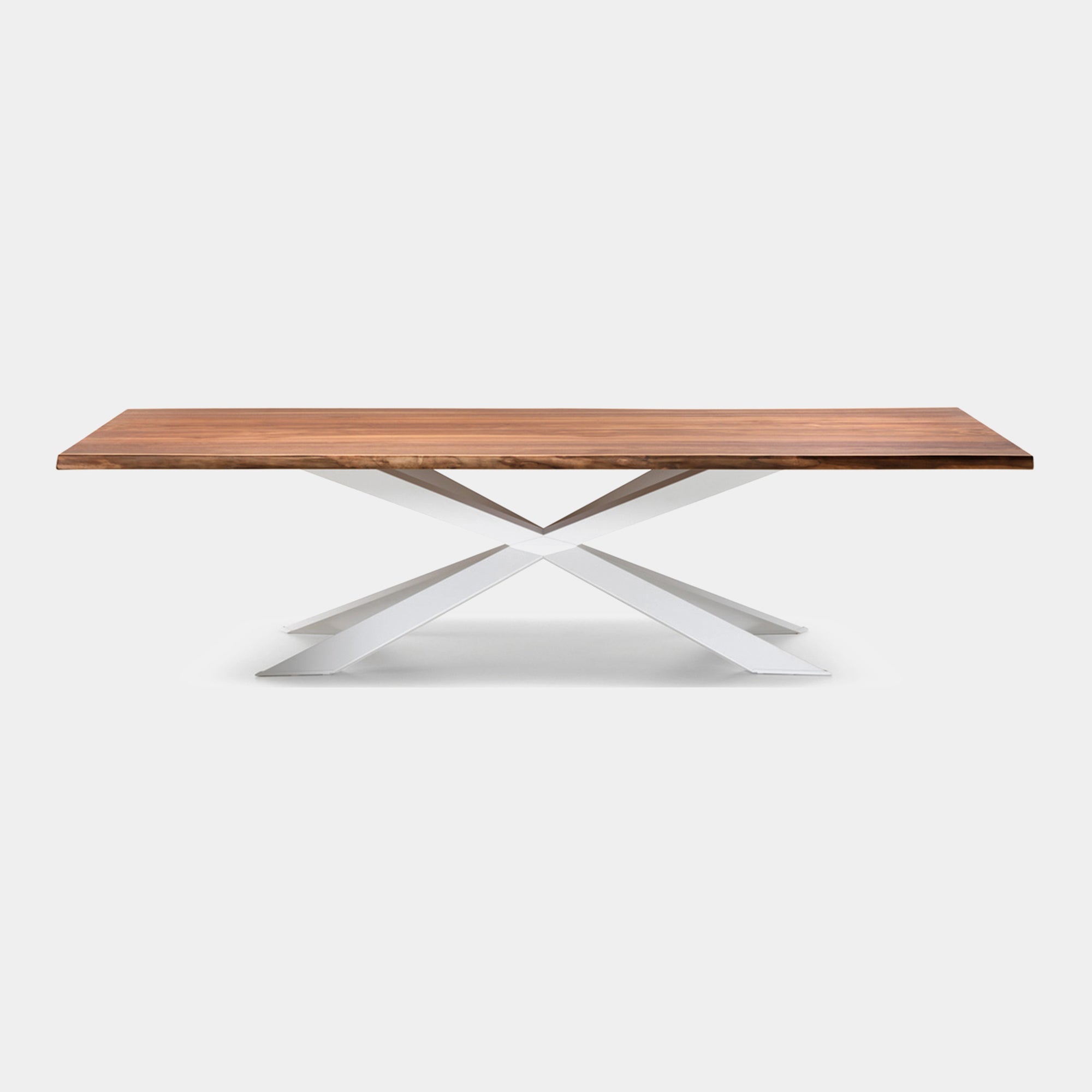 Cattelan Spyder Wood - 240cm x 100cm Dining Table Stainless Steel base
