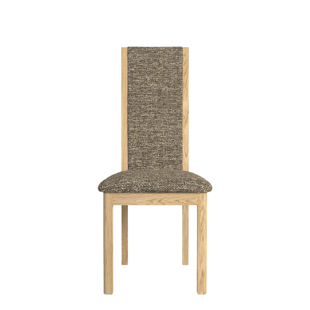 Arden - High Back Dining Chair In Fabric Grey