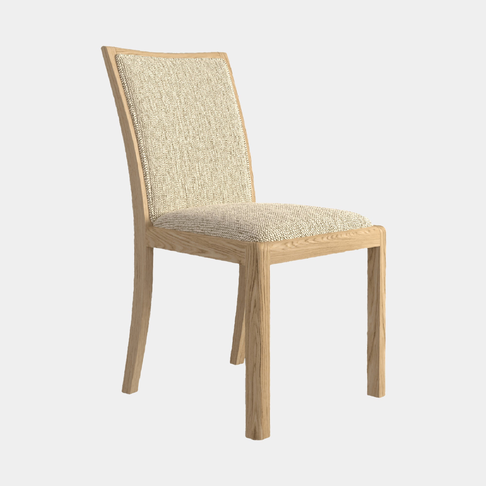 Arden - Low Back Dining Chair In Fabric Natural