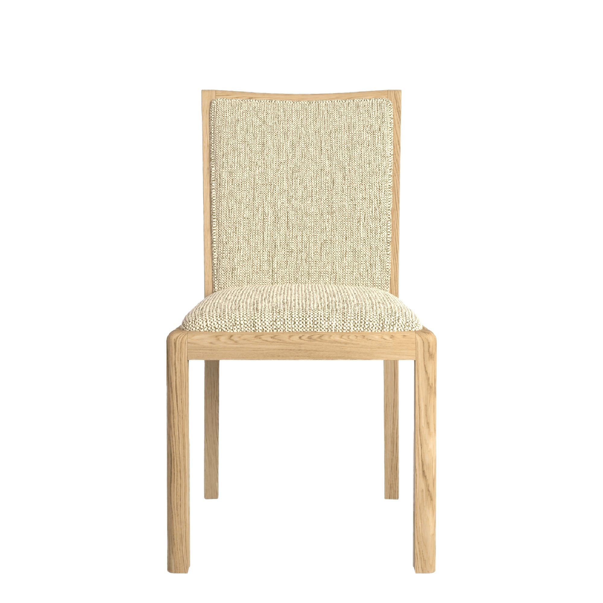 Arden - Low Back Dining Chair In Fabric Natural