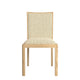 Arden - Low Back Dining Chair In Fabric Natural