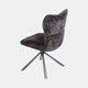 Alonso - Swivel Dining Chair In Chocolate Fabric