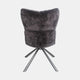 Alonso - Swivel Dining Chair In Chocolate Fabric