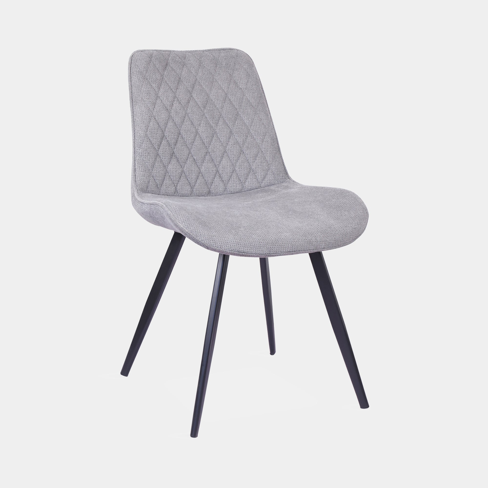 Bianco - Dining Chair In Dark Grey Fabric
