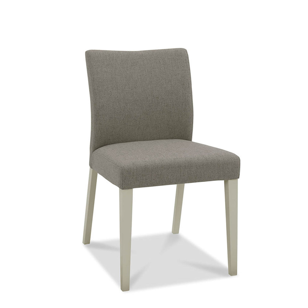 Bremen - Upholstered Dining Chair In Titanium Fabric With Washed Grey Frame