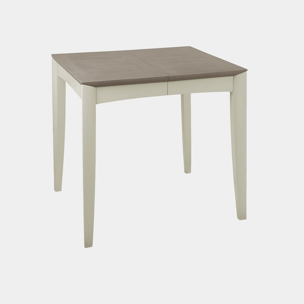 2-4 Extending Dining Table In Grey Washed Oak With Soft Grey Finish