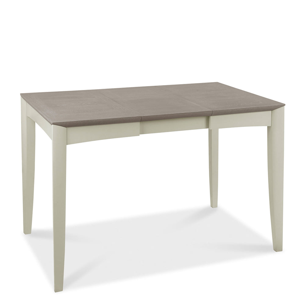 2-4 Extending Dining Table In Grey Washed Oak With Soft Grey Finish