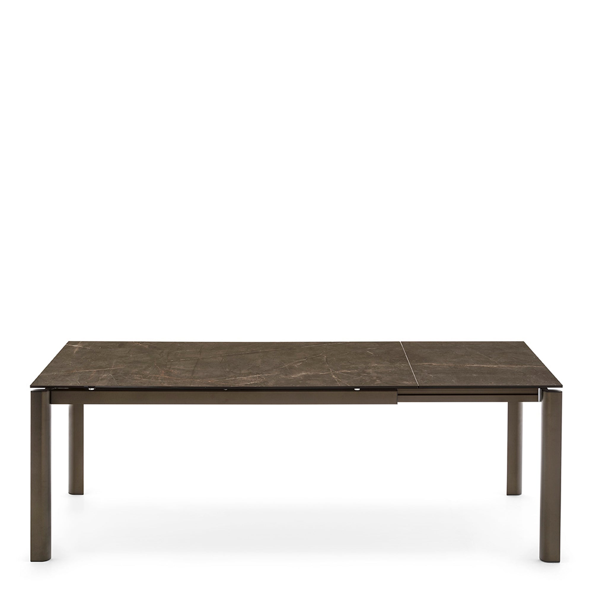 CS4139 -R160 160cm Ext Dining Table In P29L Matt Bronze Leg With P14C Ceramic Bronze Top