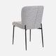 Carmel - Dining Chair In Fog Fabric With Black Frame