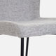 Carmel - Dining Chair In Fog Fabric With Black Frame