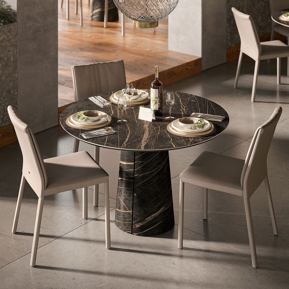 Cattelan Cuba Bistrot - Round Dining Table In Keramik 100cm