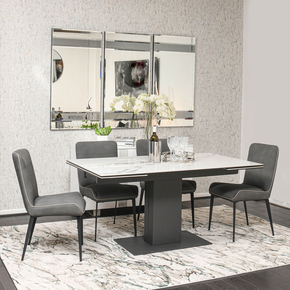 160cm Ext Dining Table White