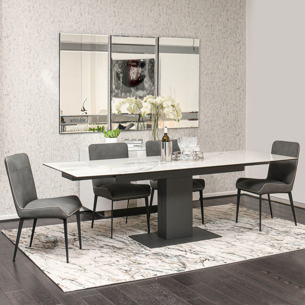 160cm Ext Dining Table White