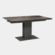 160cm Ext Dining Table Taupe Brown