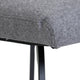 Clover  - Dining Chair With 'A' Black Metal Leg In 6842/A/1 Grey