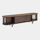 Costes - TV Unit Metal Inserts & Base With Wooden Frame 226cm x 55cm
