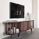 Costes - TV Unit Metal Inserts & Base With Wooden Frame 226cm x 55cm