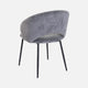 180cm Dining Table With Dark Grey Sintered Stone Top & 6 Grey Fabric Chairs